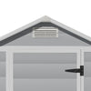 4x3 FT Plastic Outdoor Garden Storage Shed Bike Tools Bin Shed Lockable House