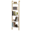 Industrial Decorative Bookcase Vertical Open Storage Display Shelf-White