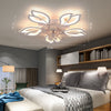 LED Ceiling Fan Light Dimmable Chandelier Living Room Lamp With Remote Control
