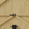 Driveway Gate Wooden Double Gate Pedestrian Side Door Heavy Duty Timber Unit