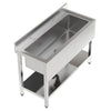 Commercial Sink Stainless Steel Freestand Kitchen Sink 120cm Single Bowl Drainer