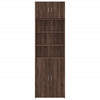 Storage Cabinet Brown Oak 70x42.5x225 Engineered Wood M4K7