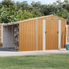 Garden Shed Brown 277x279x179 Galvanised Steel K7A8