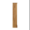 Panana Bookcase Low Narrow Display with 3 Shelves Solid Pine Book Storage Rack