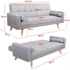 Fabric Sofa Bed 3 Seater Click Clack Living Room Recliner Couch Sofa Living Room
