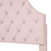 Velvet Upholstered Bed Single Size Bed 3ft w/ Headboard for Kids Teenager Pink