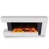 LED Fire Flicker Real Flame Wall Mounted Glass Electric Fireplace Remote Control