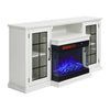 Electric LED Fireplace Heater Insert TV Stand Media Console Table Cabinet+Remote