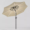3M Solar Power LED Lights Parasol Outdoor Umbrella Sun Shade Canopy Garden