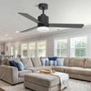 52" LED Ceiling Fan with Light 6 Speed 3 Colour Timer Remote Bedroom Living Room