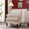 Velvet Armchair Upholstered Wing Back Fireside Occasional Chair Lounge Sofa Seat