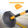 6 Pack Traffic Delineator Poles PP Safety Caution Barrier Portable Stanchions