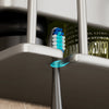 Toothbrush Holder Wall Mounted Bathroom Organizer Toothpaste Rack with 3 Cups