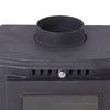 Fireplace Cast Iron Heater Home Log Burning Flame Effect Living Room Stove 5000W