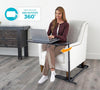 Adjustable Swivel TV Tray Table - Large Laptop Desk for Couch and Gaming