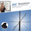 Double-Sided Magnetic Whiteboard 180 x 90 CM on Wheels-Black