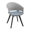 4pcs Dining Chairs Contemporary Lounge Dining Home Office Plastic Reception Seat