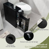 Bathroom Floor Storage Cabinet Wooden Entryway Storage Cabinet w/ Drawer Black