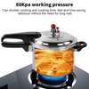 9 Litre Aluminium Pressure Cooker Quick with Lid Latch Indicator Explosion-Proof