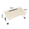 Adjustable Movable Over Bed Tray Bedside Laptop Computer Desk Table Trolley Sofa