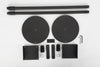2x Universal Surround Sound Speaker Stands Floor Speaker Standing, Adjustable