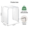 Acrylic Stool Seat 250lbs Clear Acrylic Shower Stool Waterproof Transparent
