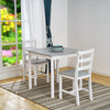 4 Colours Solid Wood Dining Table and 2 Chairs Set Kitchen Room Home Furniture