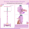 Folding Kids Scooter Child Balancing Toy Push Kick Scooter w/Lighted Wheels Pink