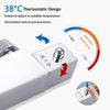 Bathroom Thermostatic Exposed Shower Mixer Twin head Large Square Bar Set Chrome