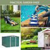 Metal Garden Shed 6X4 Large Outdoor Garden Storage House ApexRoof WITH FREE BASE