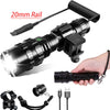 9000LM Tactical White LED Hunting Flashlight Torch Lights Hiking Lamp Camping
