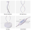 Modern Bright Spiral LED Table Lamp Desktop Home Decor Night Bedside Lantern New