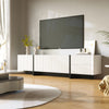 TV Stand TV Unit Sideboard Cabinet 3-Door 2-Drawer Storage Furniture White+Black