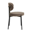 Dusk Mia Taupe Matte Velvet Set of 2 Dining Chairs RRP £143
