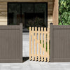 Lattice Wooden Picket Garden Gate Flat Top Pedestrian Side Gates Solid Pine Door