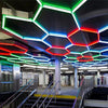 Hexagon LED RGB Lighting Car Detail Retail Garage Workshop Gym Wall Lights