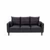 Panana Linen Fabric 2 & 3 Seater Sofa Couch with Wood Legs 3 Colours