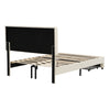 Upholstered Bed With 2 Drawers Storage Bed Frame Double for Adults, Teenagers