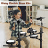 Glarry Electric Drum Set 150 Sounds 15 Drum kits with Headphone Sticks Stool