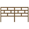 Bed Headboard Honey Brown 206x4x100 Solid Wood Pine N5I6