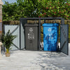 Triple Wheelie Bin Storage Metal Store Cover Garden Rubbish Dustbin Shed Storage