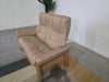 Stressless Windsor Paloma Sand Leather & Oak 2 Seater High Back Sofa RRP £3689