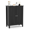 Bathroom Floor Storage Cabinet Free Standing Storage Organizer-Black