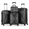 4Pcs Luggage Suitcase Set Hard Shell Trolley 4 Wheel Travel Cabin Carry On Bag