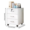 3 Drawers Filing Cabinet Home Office Mobile File Storage Organizer Under Desk