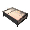 2X Underbed Storage Box on Wheels Lid Under Bed Sofa Portable Dustproof Organize