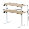120x60cm Electric Standing Desk Height Adjustable Sit to Stand Table with Hook