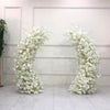 2M Wedding Metal Flower Stand Hoop Half Moon Shape Arch Flower Garland Frame UK
