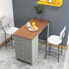 Counter Height Table Rectangular Pub Dining Table Kitchen Bar Table-Grey