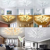 LED Ceiling Lights V-Shaped Living Room Bedroom Chandelier Lamp Fixtures Light o